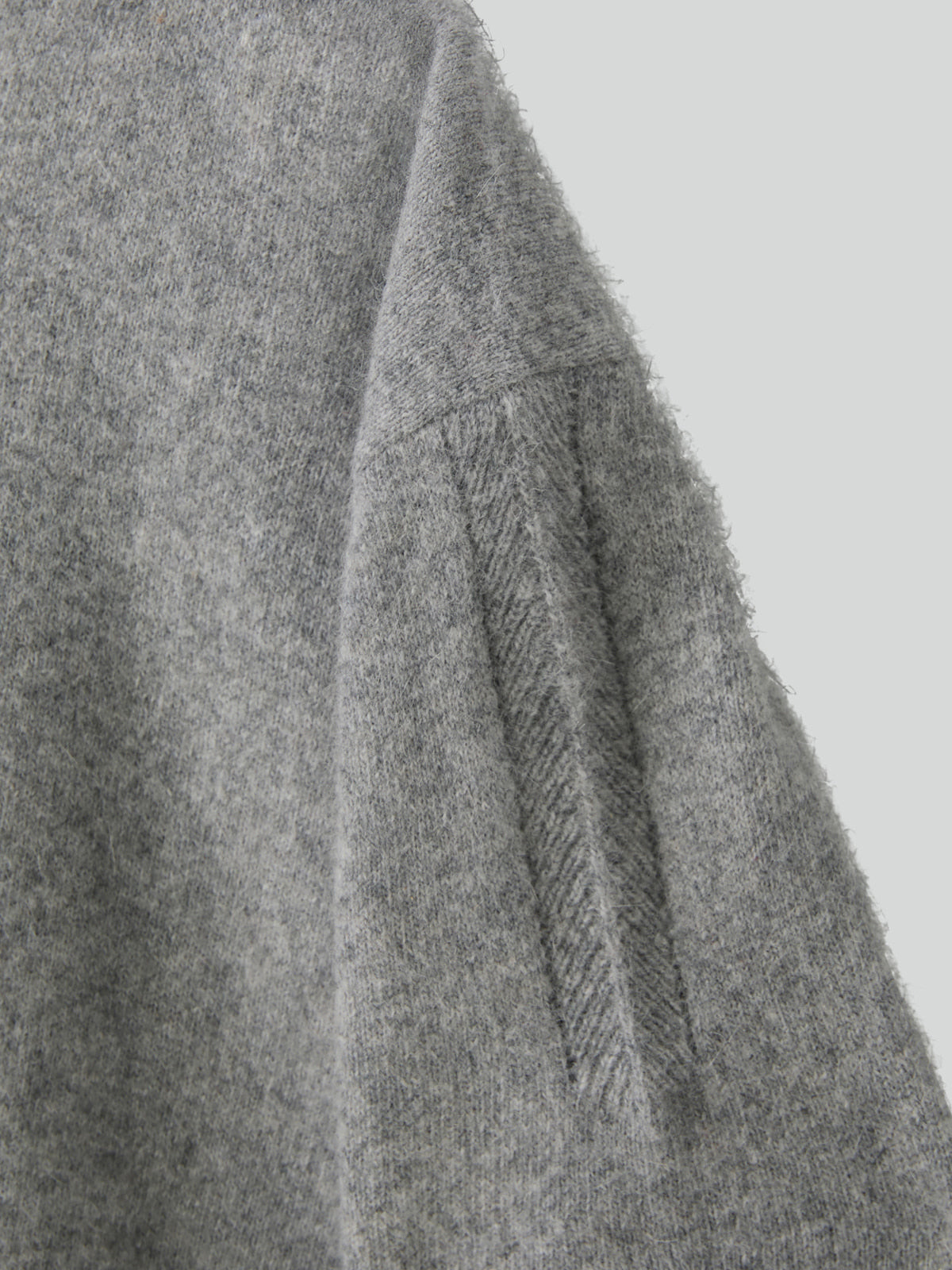 Recto - Crew Neck Layered Cardigan Knit Top (Melange Grey) product image 10 | TRAB K-Fashion Australia