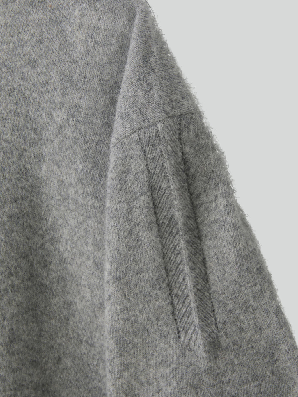 Recto - Crew Neck Layered Cardigan Knit Top (Melange Grey) product image 10 | TRAB K-Fashion Australia