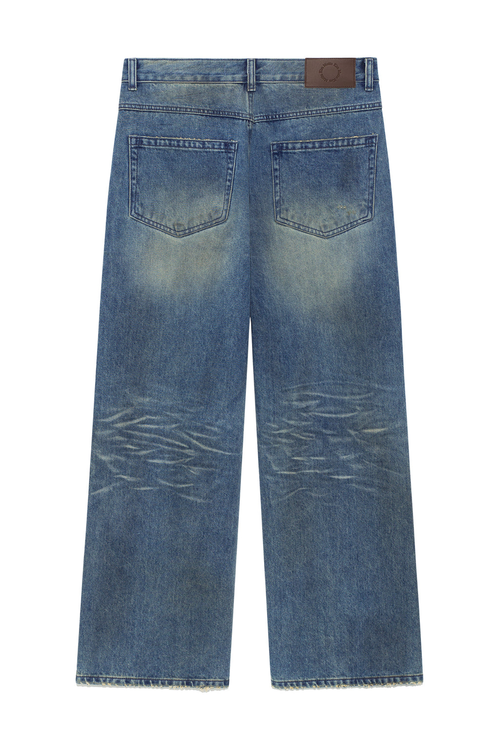 Matin Kim - Embo Washed Denim Pants (Blue) product image 2 | TRAB K-Fashion Australia