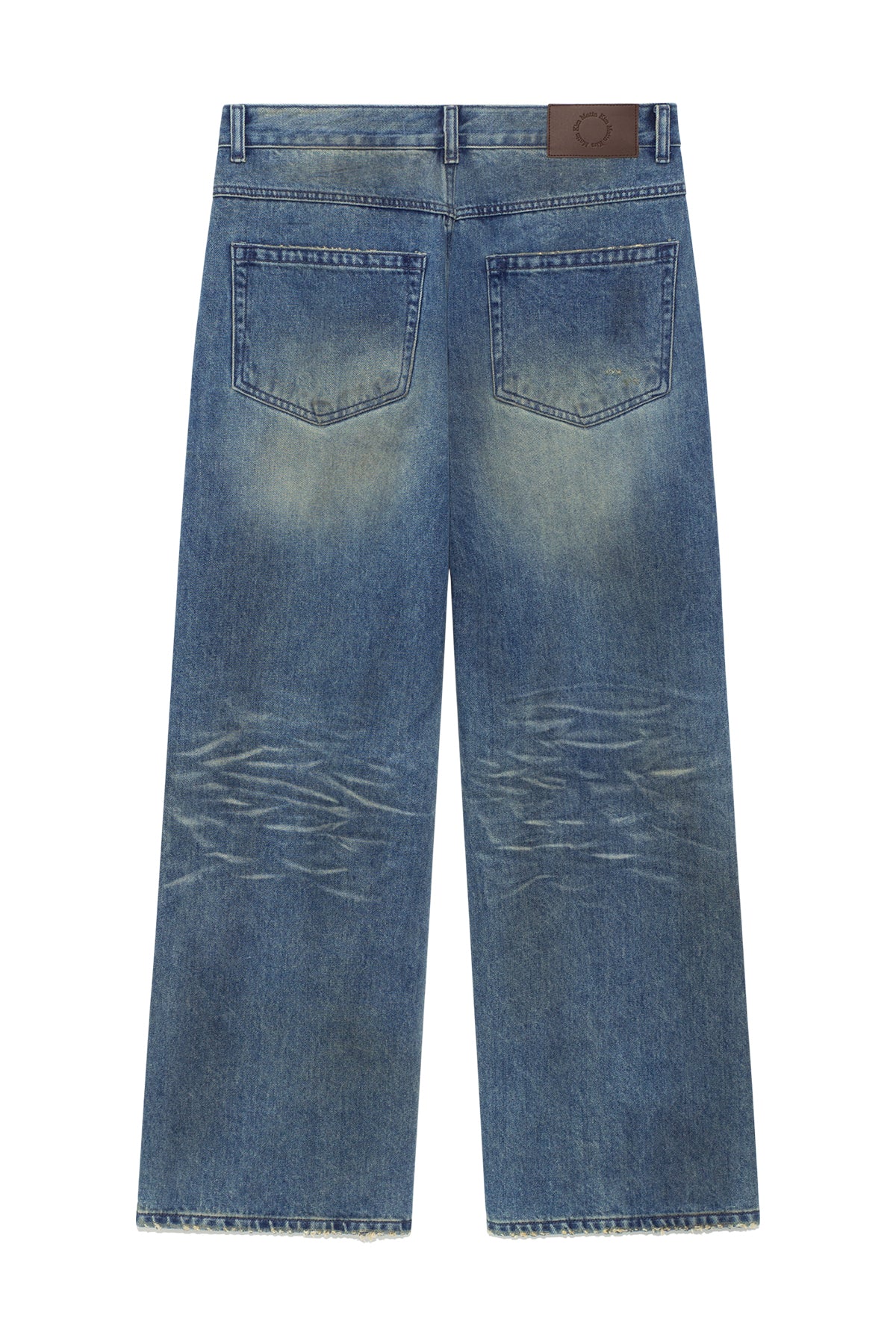 Matin Kim - Embo Washed Denim Pants (Blue) product image 2 | TRAB K-Fashion Australia