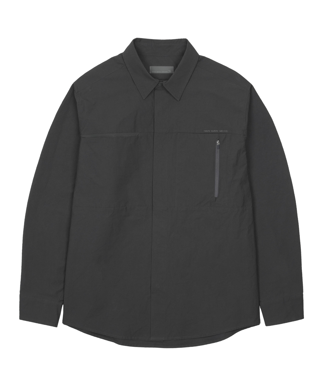 San San Gear - Pocket Shirts (Charcoal) product image 4 | TRAB K-Fashion Australia