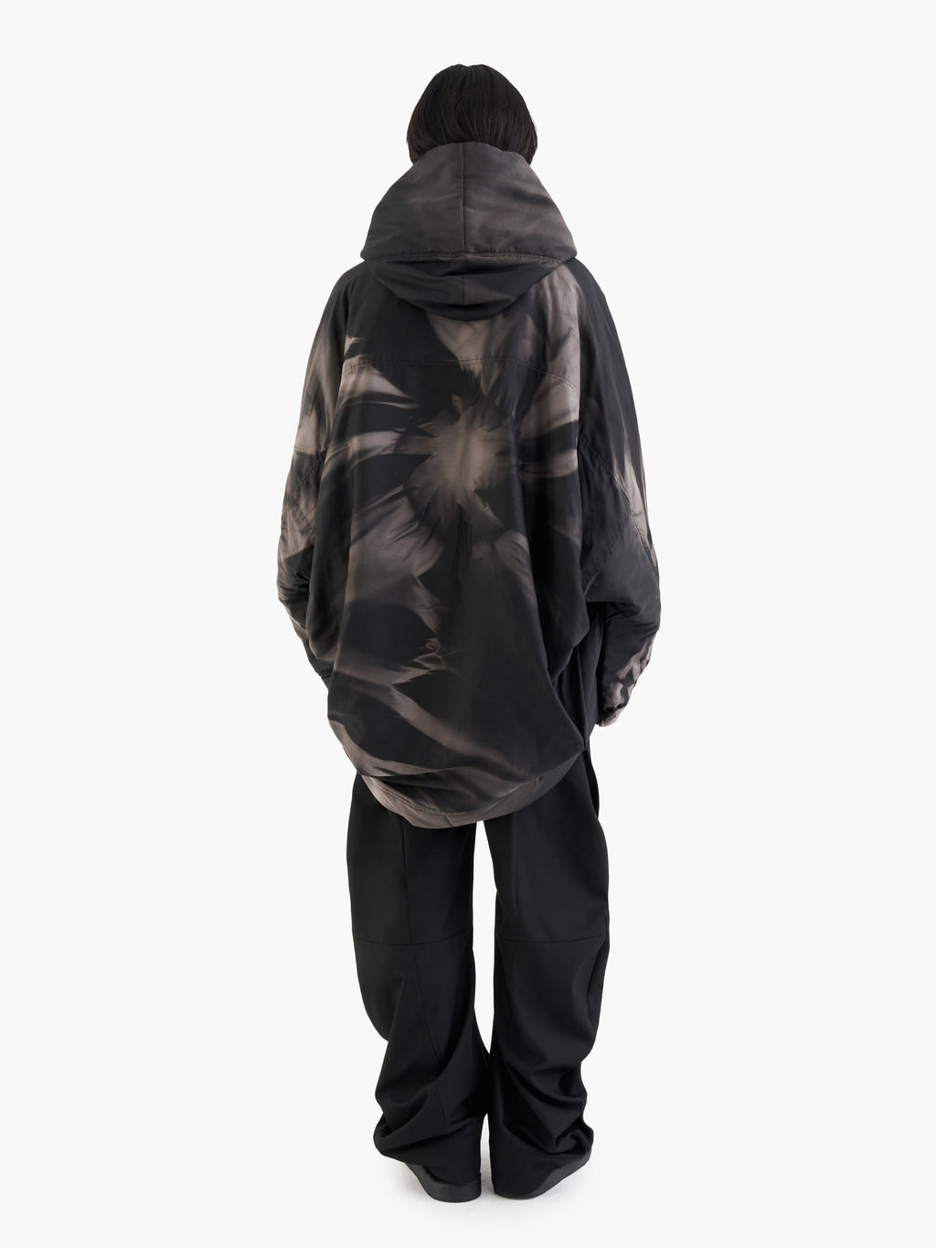 Jiyong Kim - Sun-Bleached Draped Insulated Jacket (Black) product image 8 | TRAB K-Fashion Australia