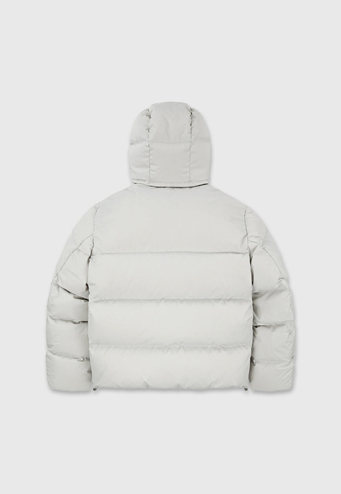 Tonywack - Technical Shell Short Puffer Down Jacket (Detachable Hood) (Pale Gery) product image 13 | TRAB K-Fashion Australia