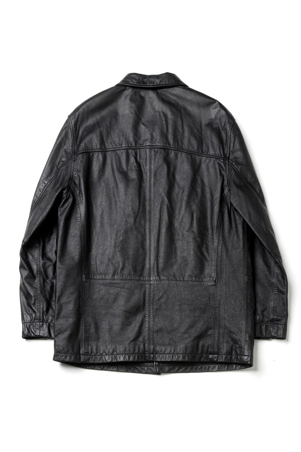 Hatchingroom - Car Coat Cow Leather (Black) product image 2 | TRAB K-Fashion Australia