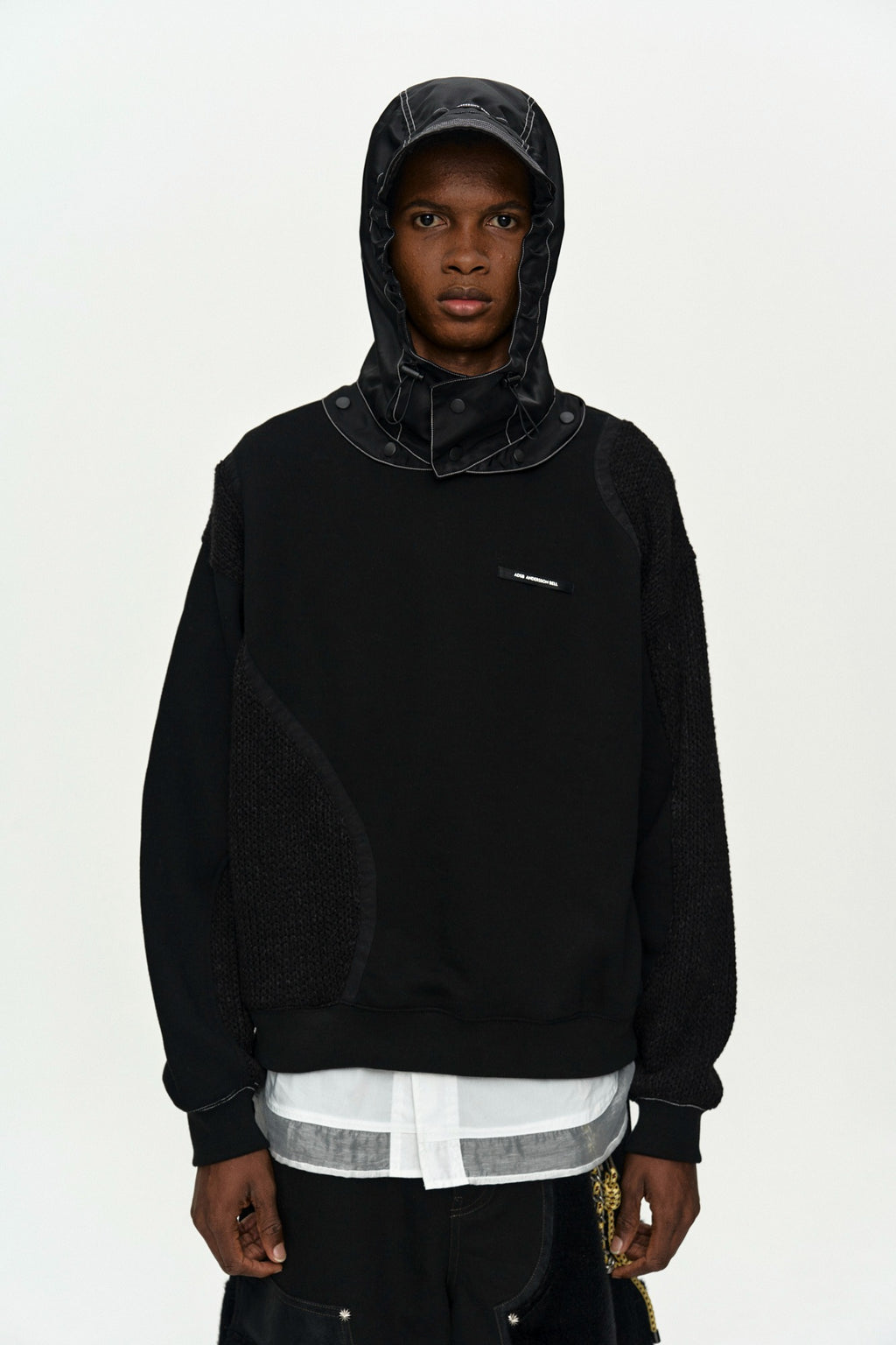 Andersson Bell - Detachable Balaclava Sweatshirt (Black) product image 1 | TRAB K-Fashion Australia