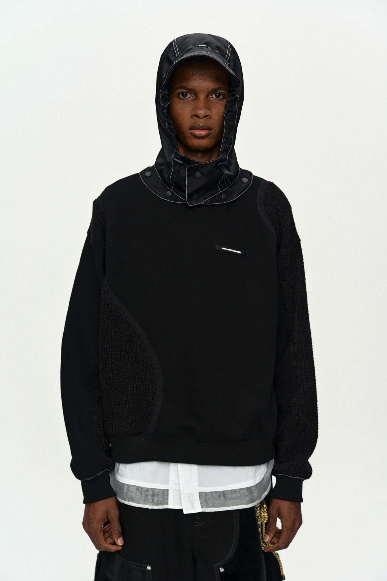 Andersson Bell - Detachable Balaclava Sweatshirt (Black) product image 1 | TRAB K-Fashion Australia