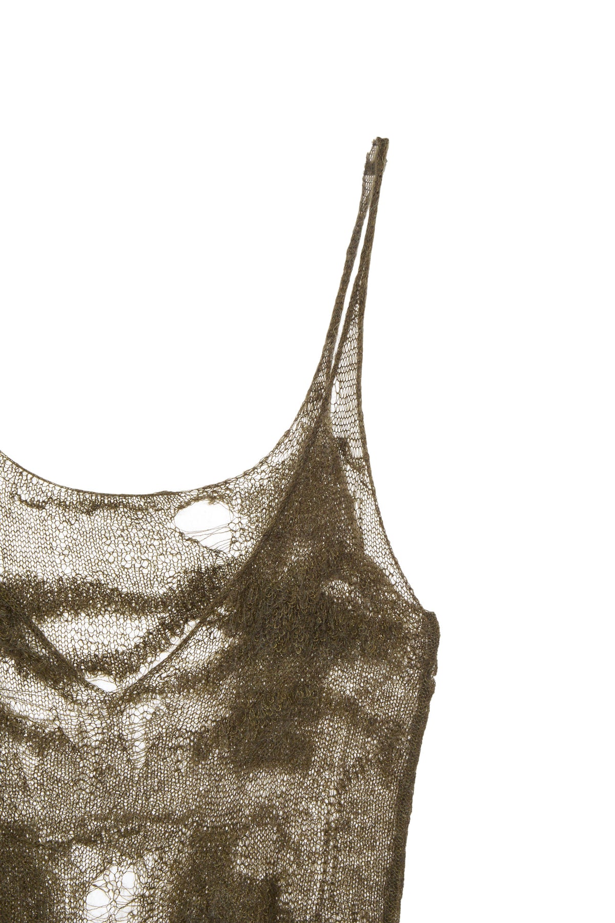 Deinet - Distressed Knit Vest (Khaki) product image 4 | TRAB K-Fashion Australia