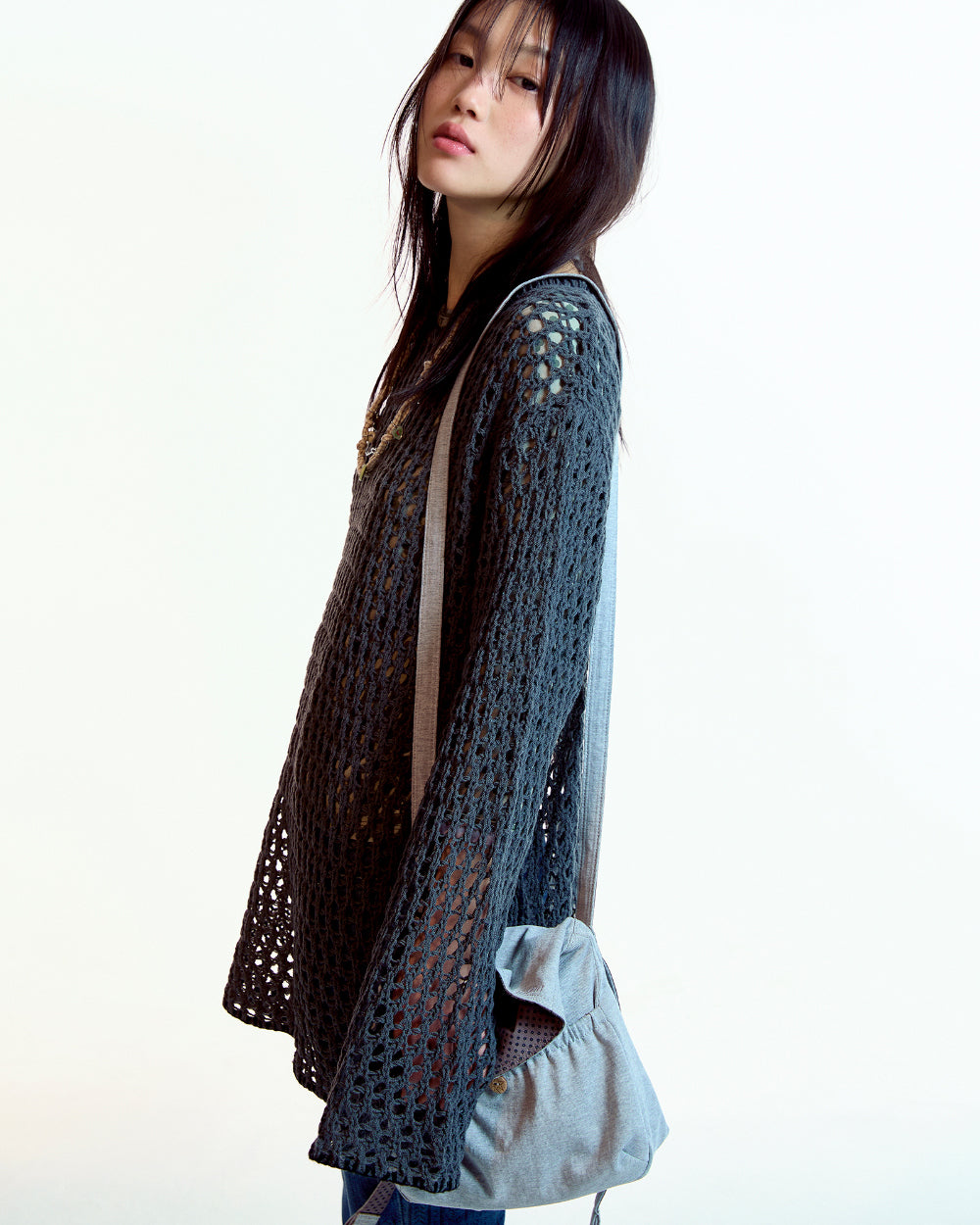 Coyseio - Hole Knit (Charcoal) product image 3 | TRAB K-Fashion Australia