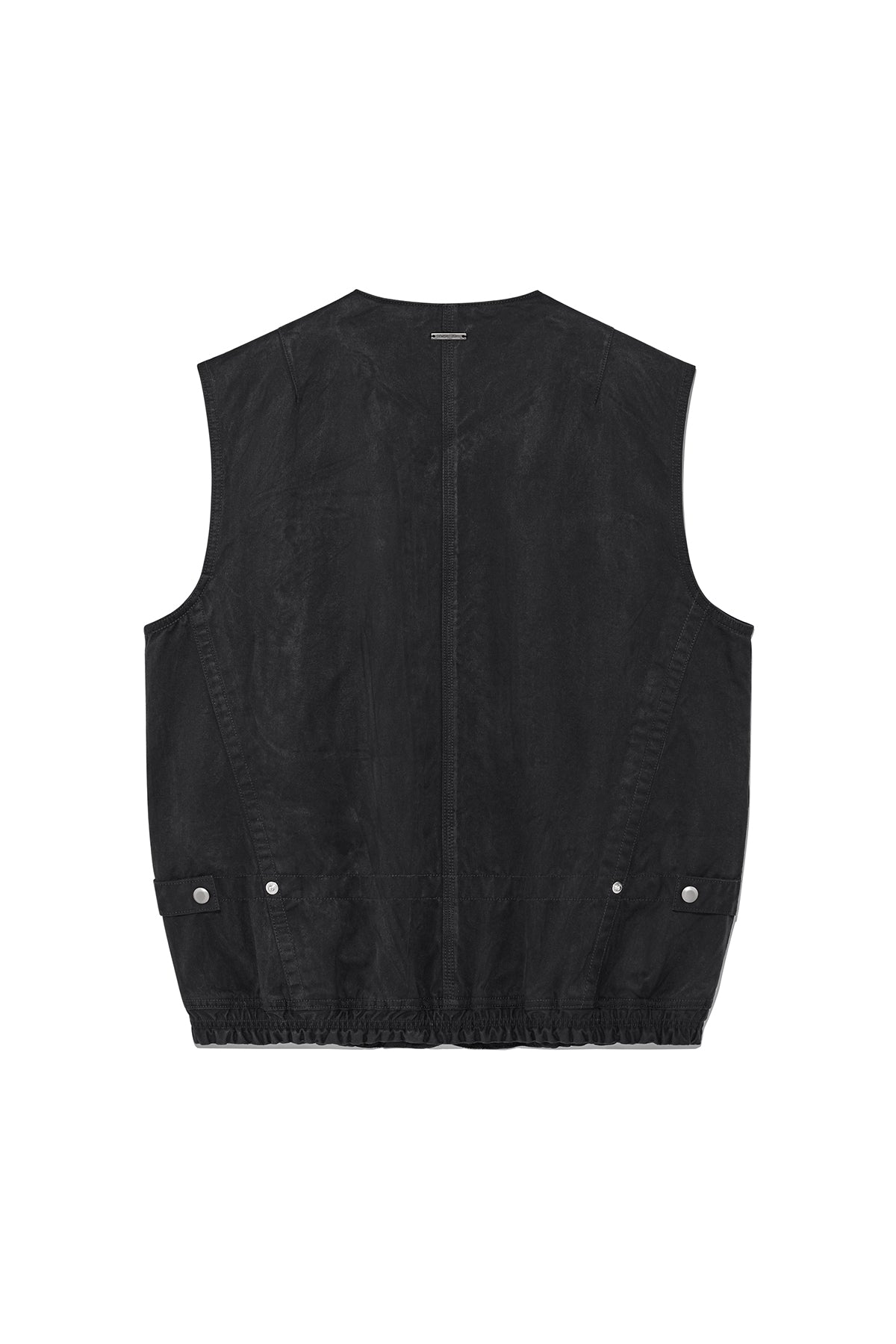 Matin Kim - Coated Cotton Vest (Charcoal) product image 2 | TRAB K-Fashion Australia