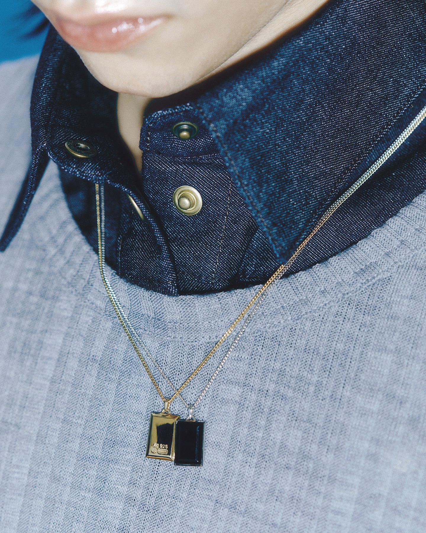 Numbering - Double Side Onyx Necklace #7738 product image 3 | TRAB K-Fashion Australia