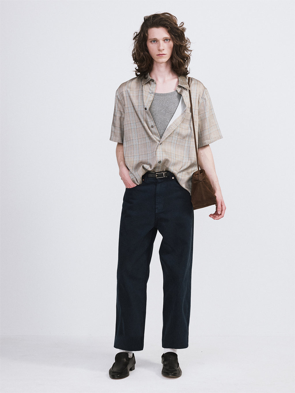 Recto - Regular Fit Denim Pants (Indigo Navy) product image 3 | TRAB K-Fashion Australia