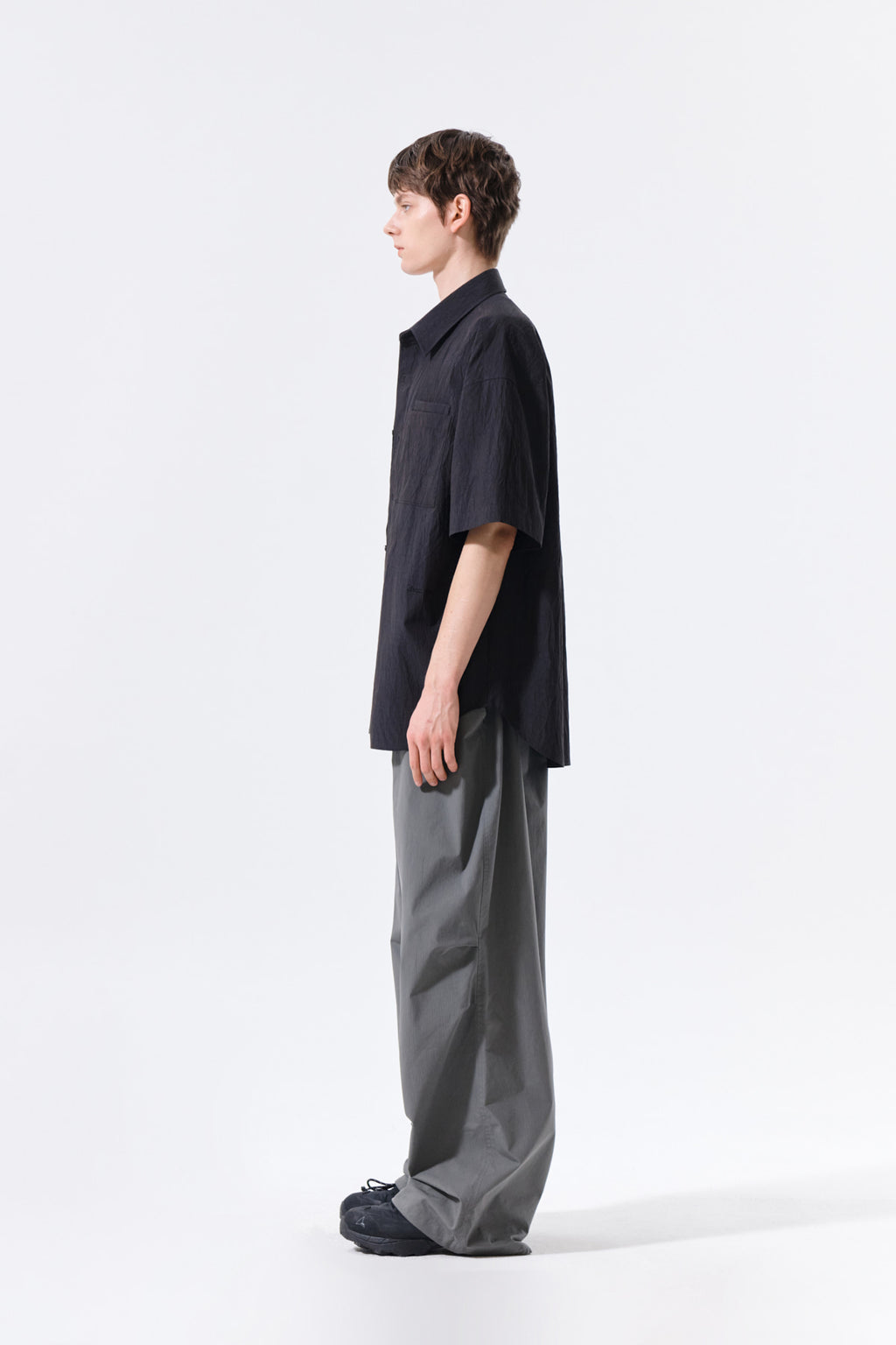 Matin Kim - Strap Belted Pants (Charcoal) product image 7 | TRAB K-Fashion Australia