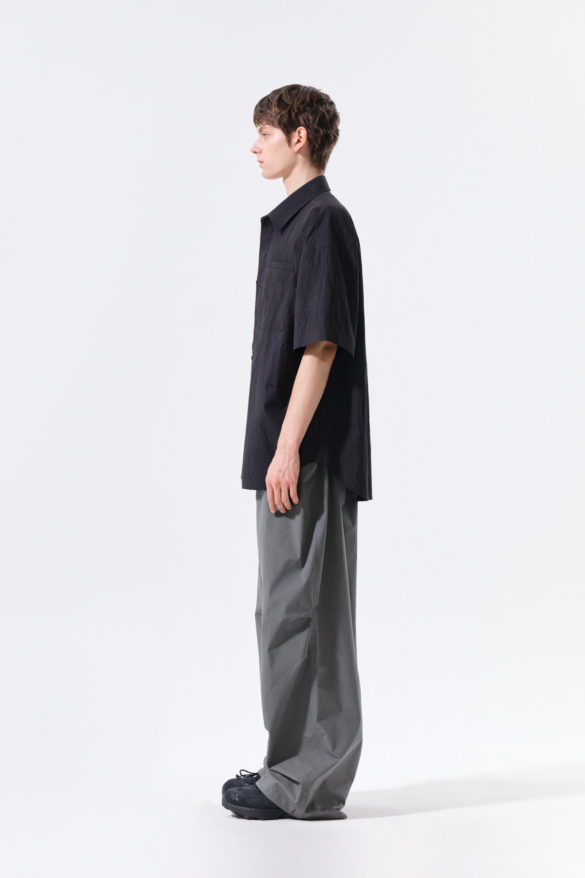 Matin Kim - Strap Belted Pants (Charcoal) product image 7 | TRAB K-Fashion Australia