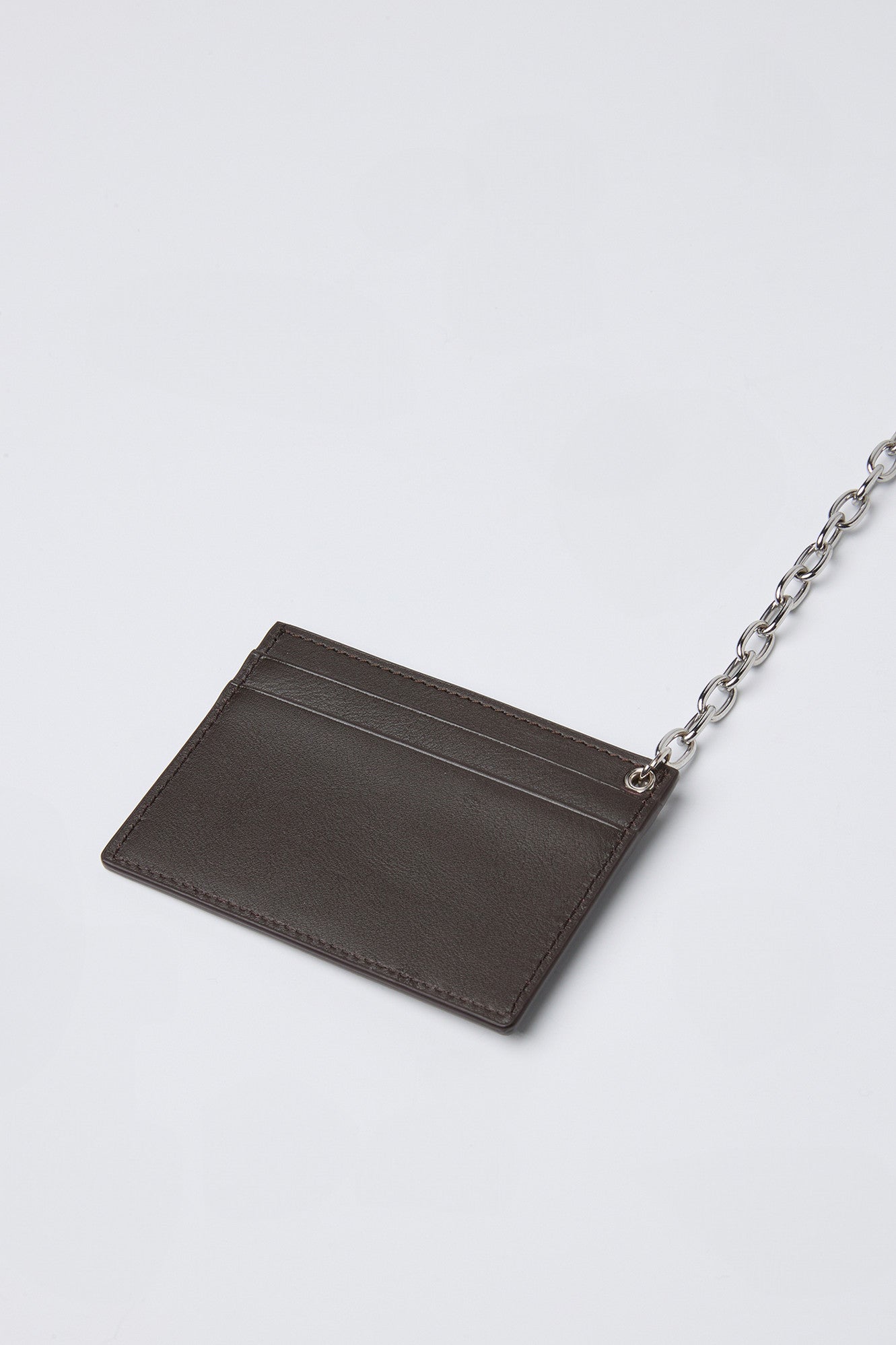 Coor - Chain Zip Card Holder (Dark Brown) product image 4 | TRAB K-Fashion Australia