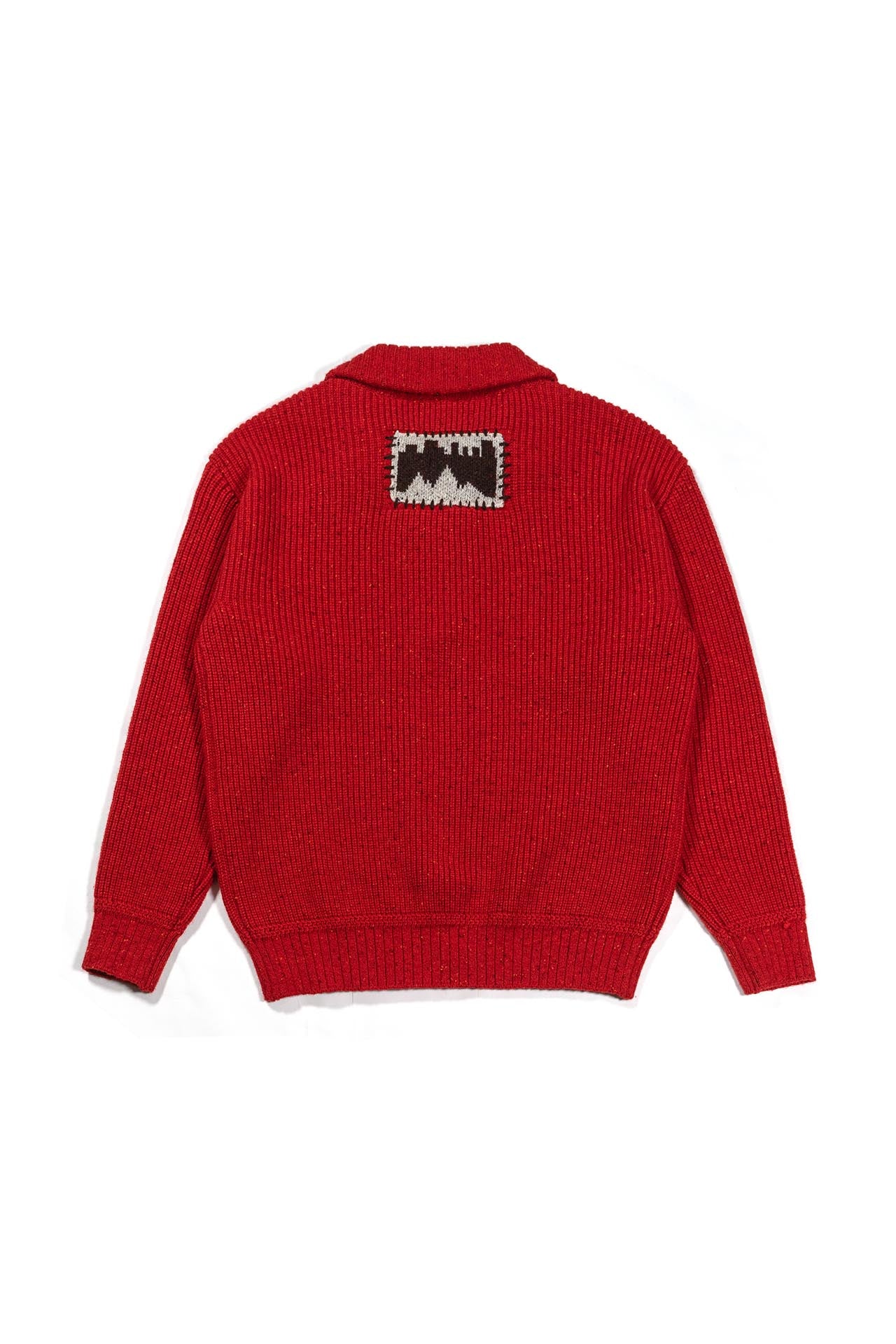 Ioedle - Building Forest Wool Blend Half Zip-Up Knit Pullover (Red) product image 3 | TRAB K-Fashion Australia