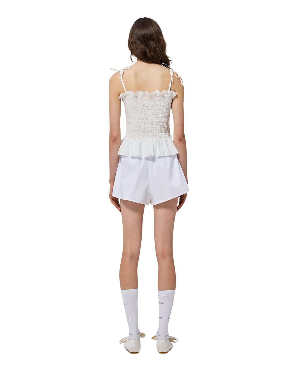 Kimhe Kim - Seersucker Smoked Top (White) product image 8 | TRAB K-Fashion Australia