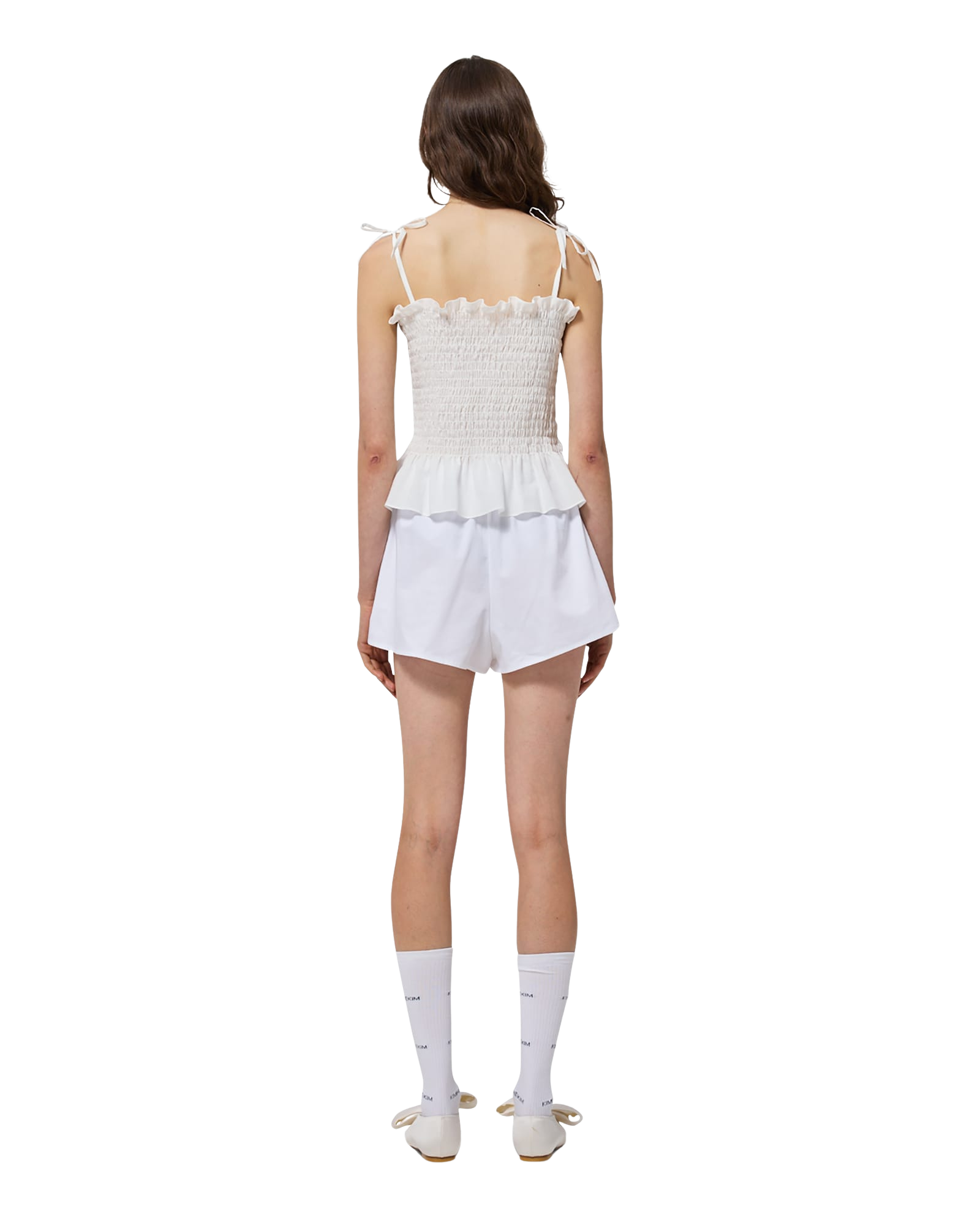 Kimhe Kim - Seersucker Smoked Top (White) product image 8 | TRAB K-Fashion Australia
