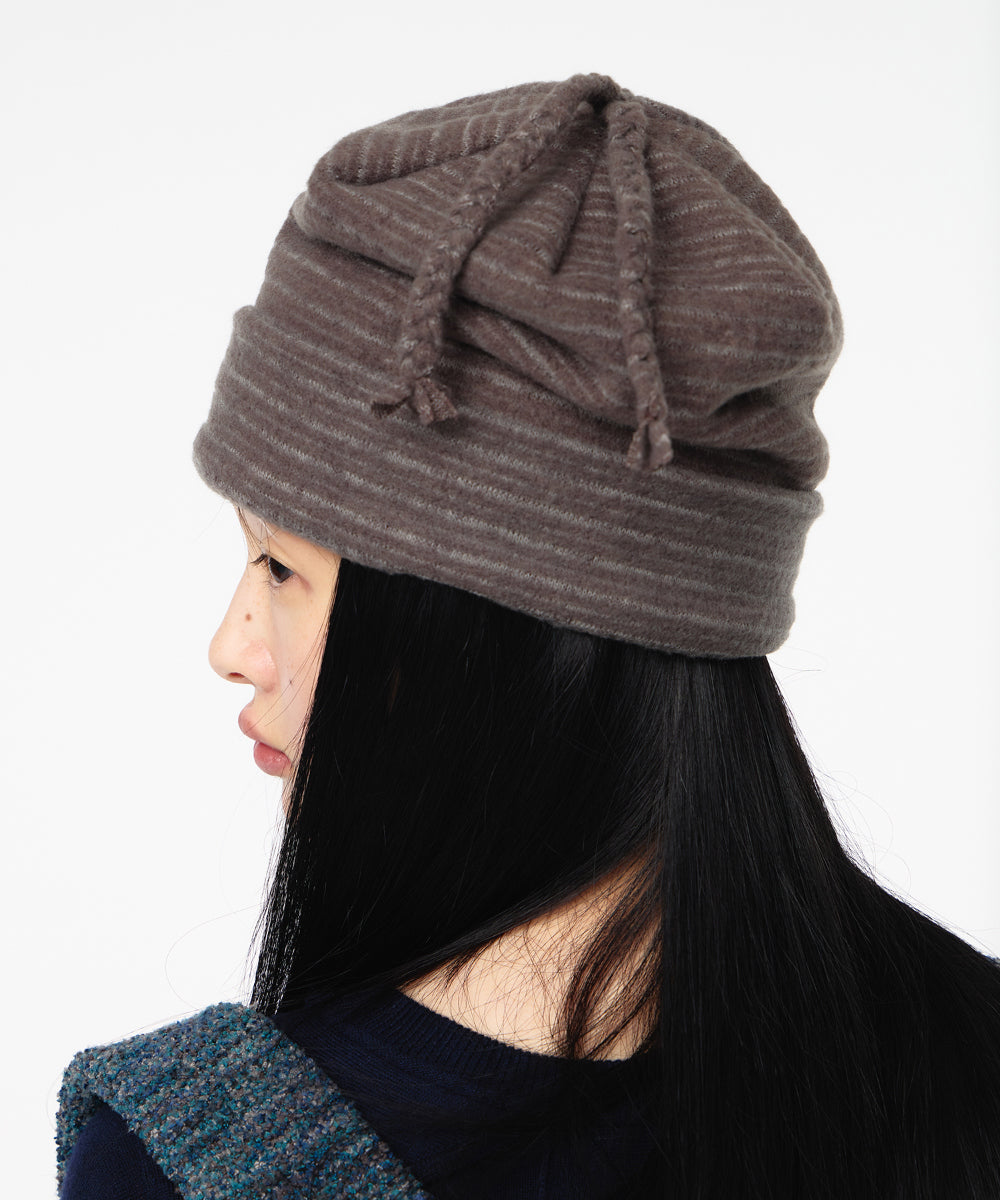 Coyseio - Braided Fleece Beanie (Ash Brown) product image 6 | TRAB K-Fashion Australia