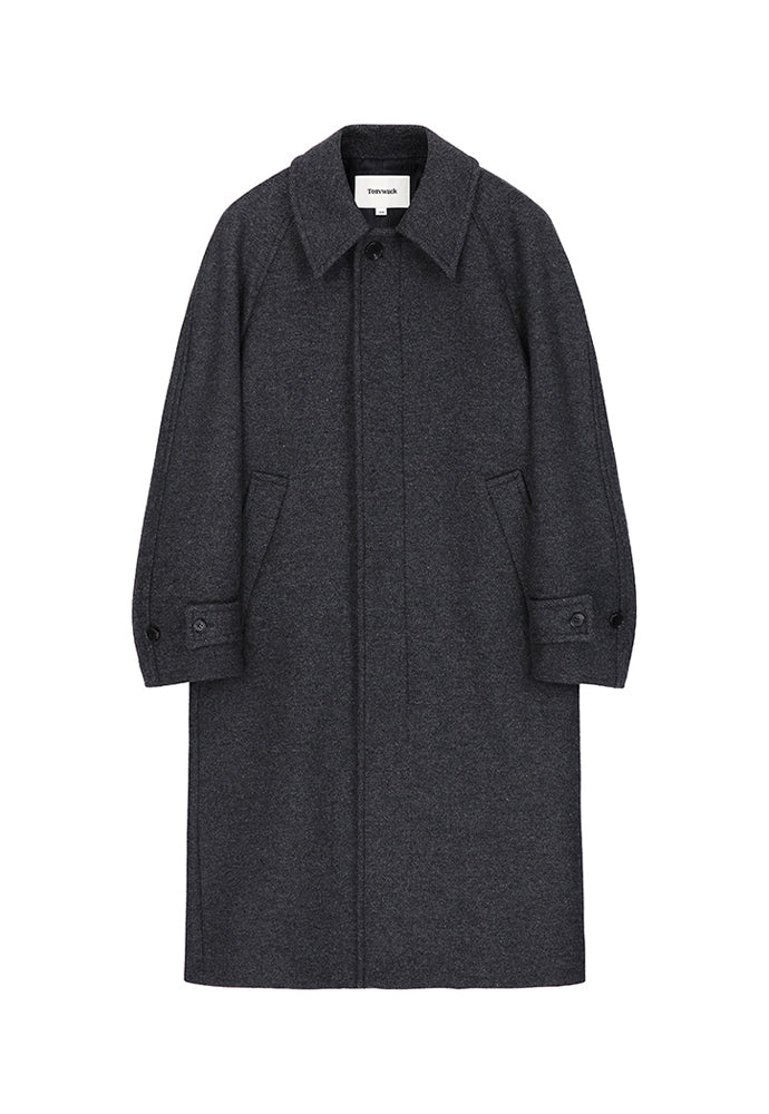Tonywack - Brushed Wool Mac Over Coat (Twill Grey) product image 7 | TRAB K-Fashion Australia