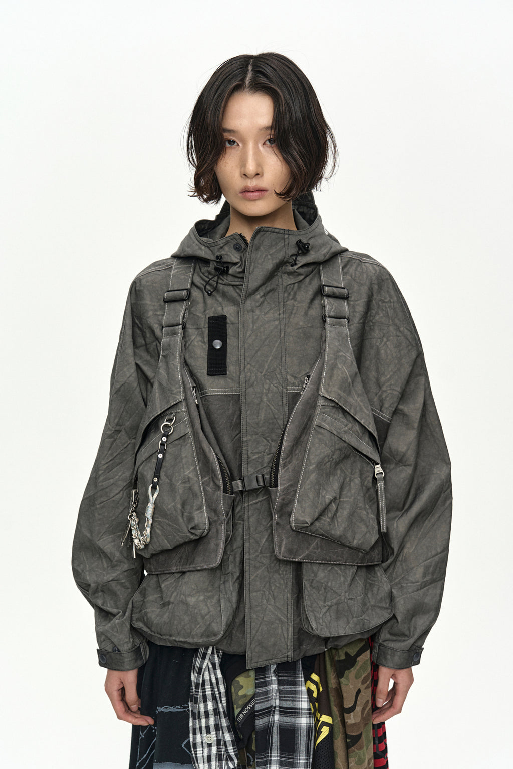Andersson Bell - Tie-Dyed Vest Backpack (Anthracite) product image 10 | TRAB K-Fashion Australia
