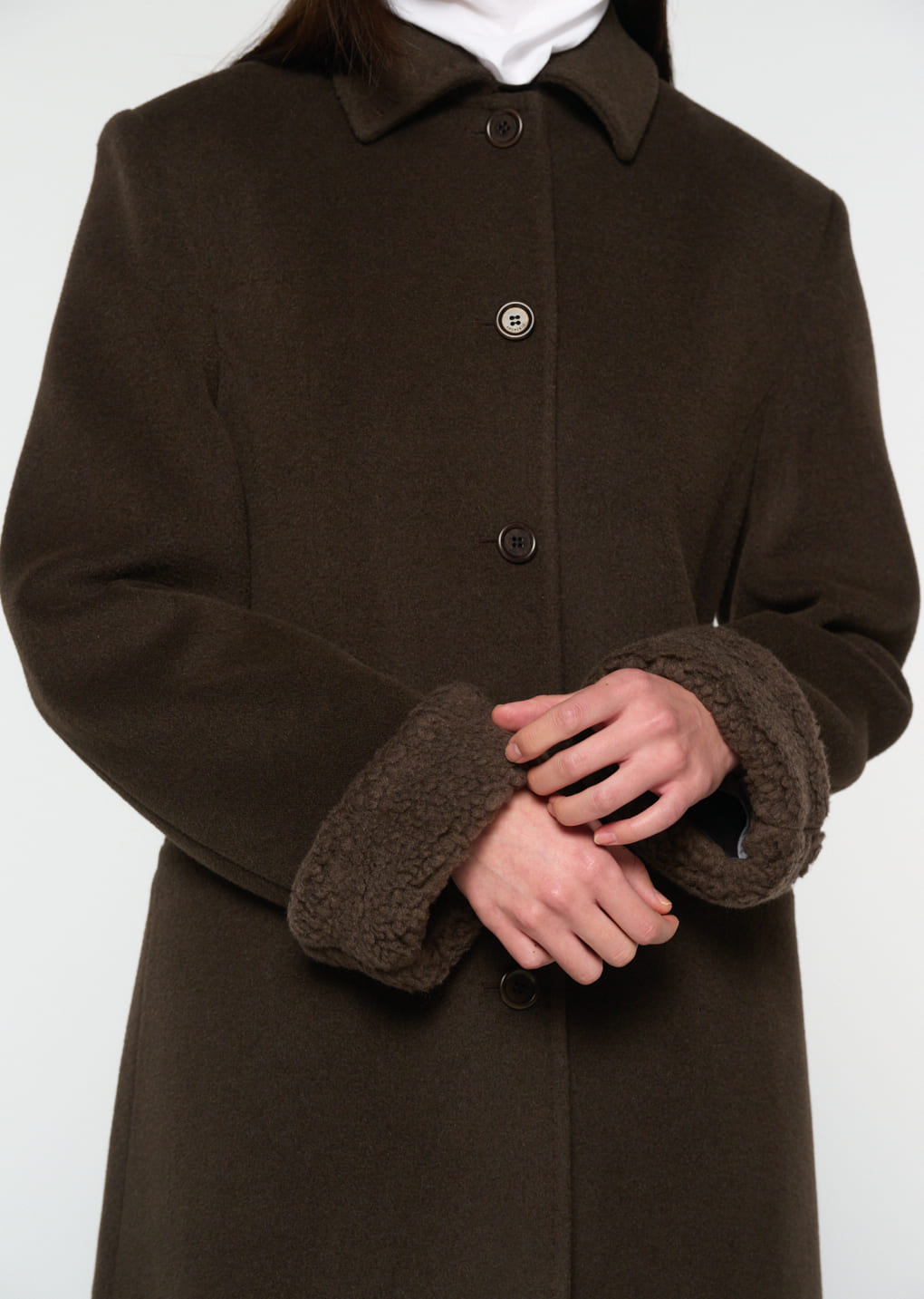 Amomento - single maxi long coat (Brown) product image 8 | TRAB K-Fashion Australia