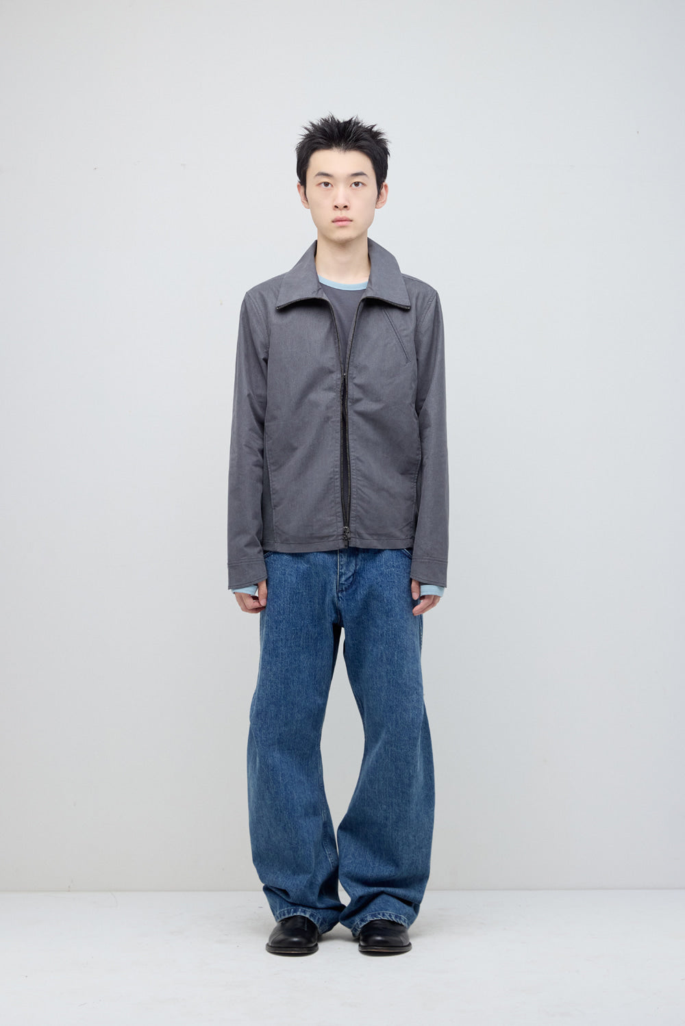 Hatchingroom - Funnel Neck Jacket (Grey) product image 3 | TRAB K-Fashion Australia