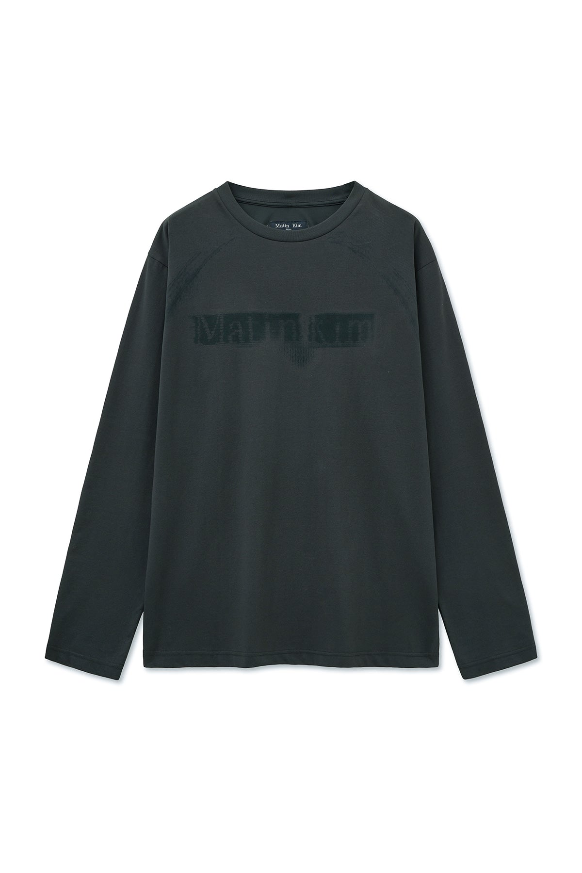 Matin Kim - Jacquard Graphic Long Sleeve Top (Charcoal) product image 1 | TRAB K-Fashion Australia