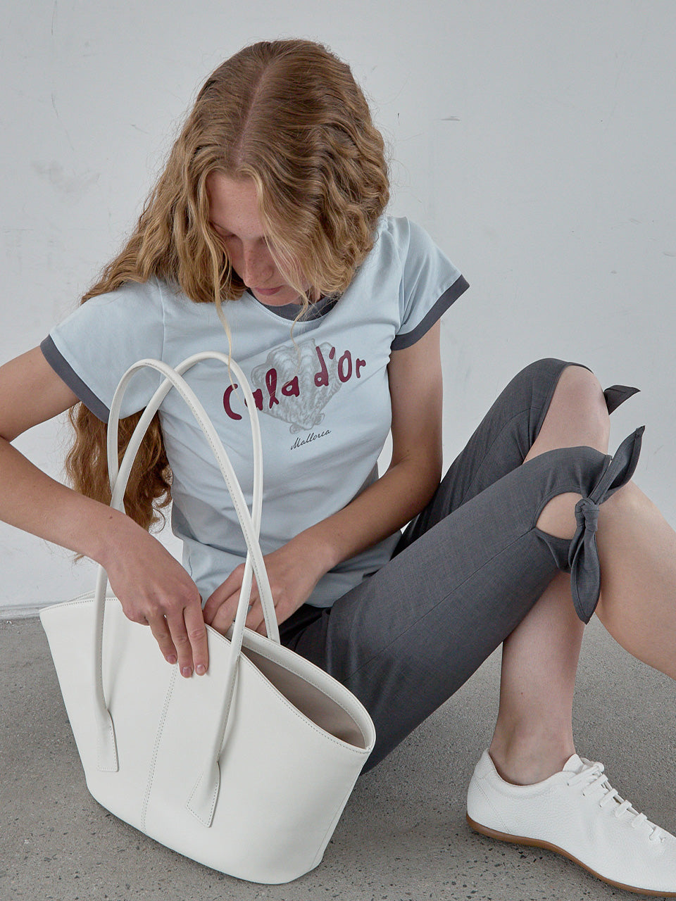 Kijun - Cala Tee (Sky Blue) product image 6 | TRAB K-Fashion Australia