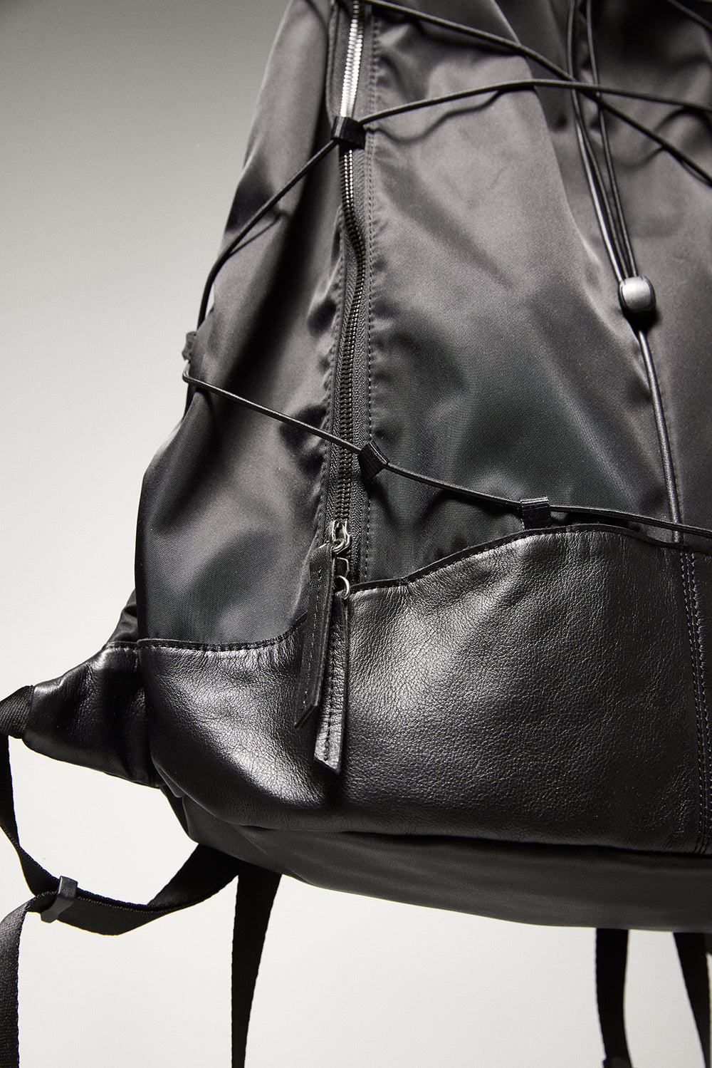 Hatchingroom - Nylon Leather Backpack (Black) product image 8 | TRAB K-Fashion Australia