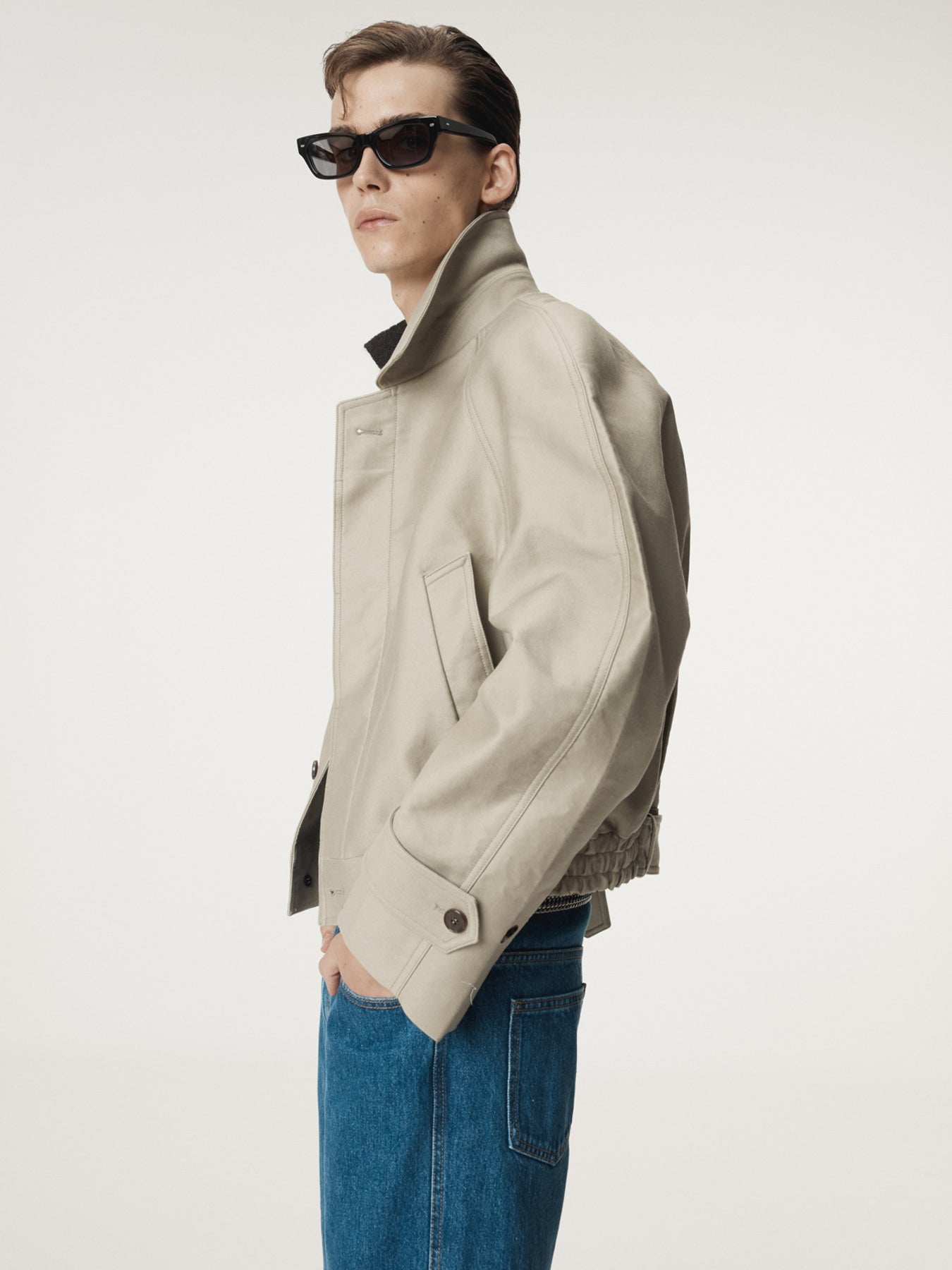 Recto - Reglan Sleeves Cotton Jumper (Light Taupe) product image 4 | TRAB K-Fashion Australia