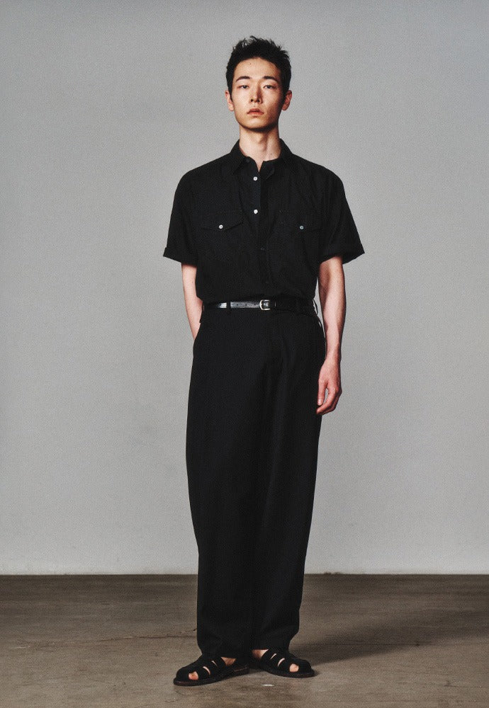 Art if acts - Washed Western Half Shirt (Faded Black) product image 1 | TRAB K-Fashion Australia