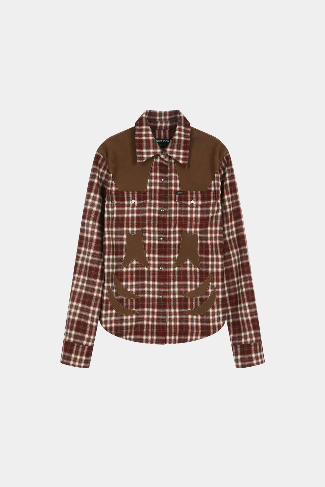 Andersson Bell - Checkered Western Patched Shirt (red) (Red) product image 10 | TRAB K-Fashion Australia