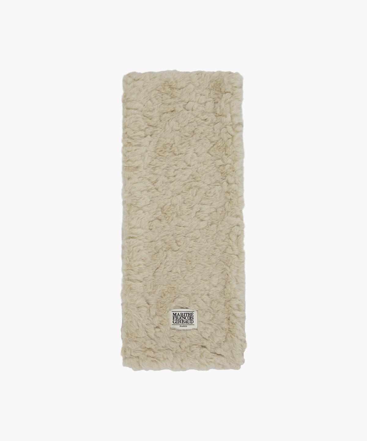 Marithe & Francois Girbaud - Classic Logo Fur Muffler (Beige) product image 2 | TRAB K-Fashion Australia