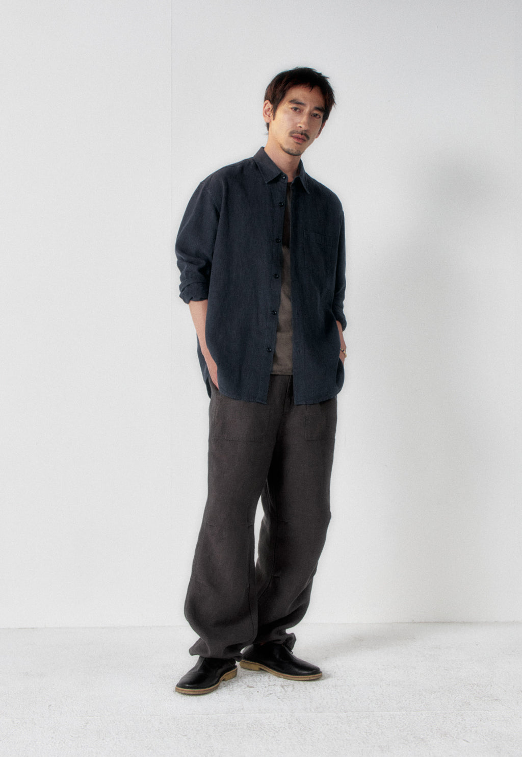 Art if acts - Washed Linen Shirt (Stone) product image 2 | TRAB K-Fashion Australia