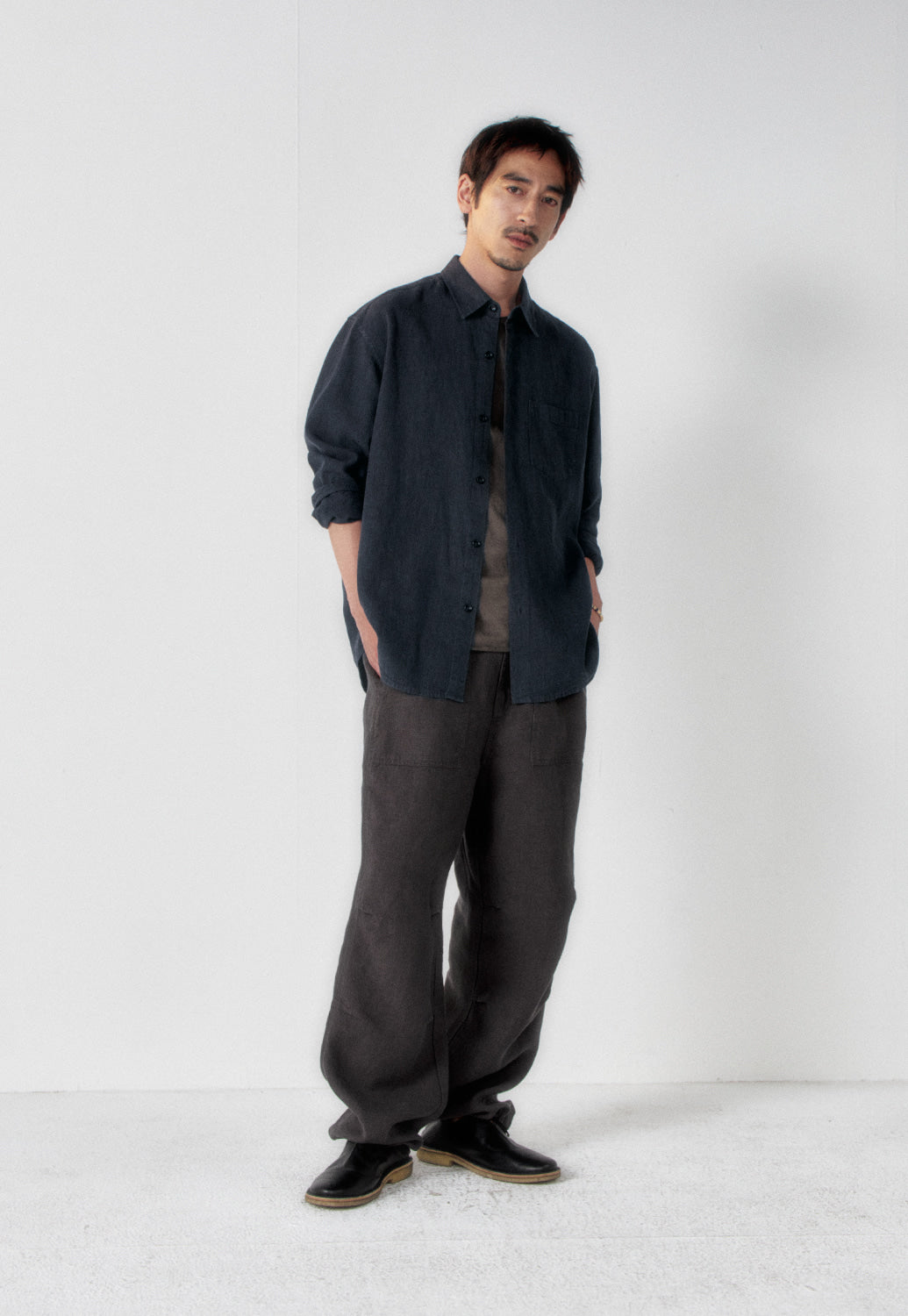 Art if acts - Washed Linen Shirt (Stone) product image 2 | TRAB K-Fashion Australia