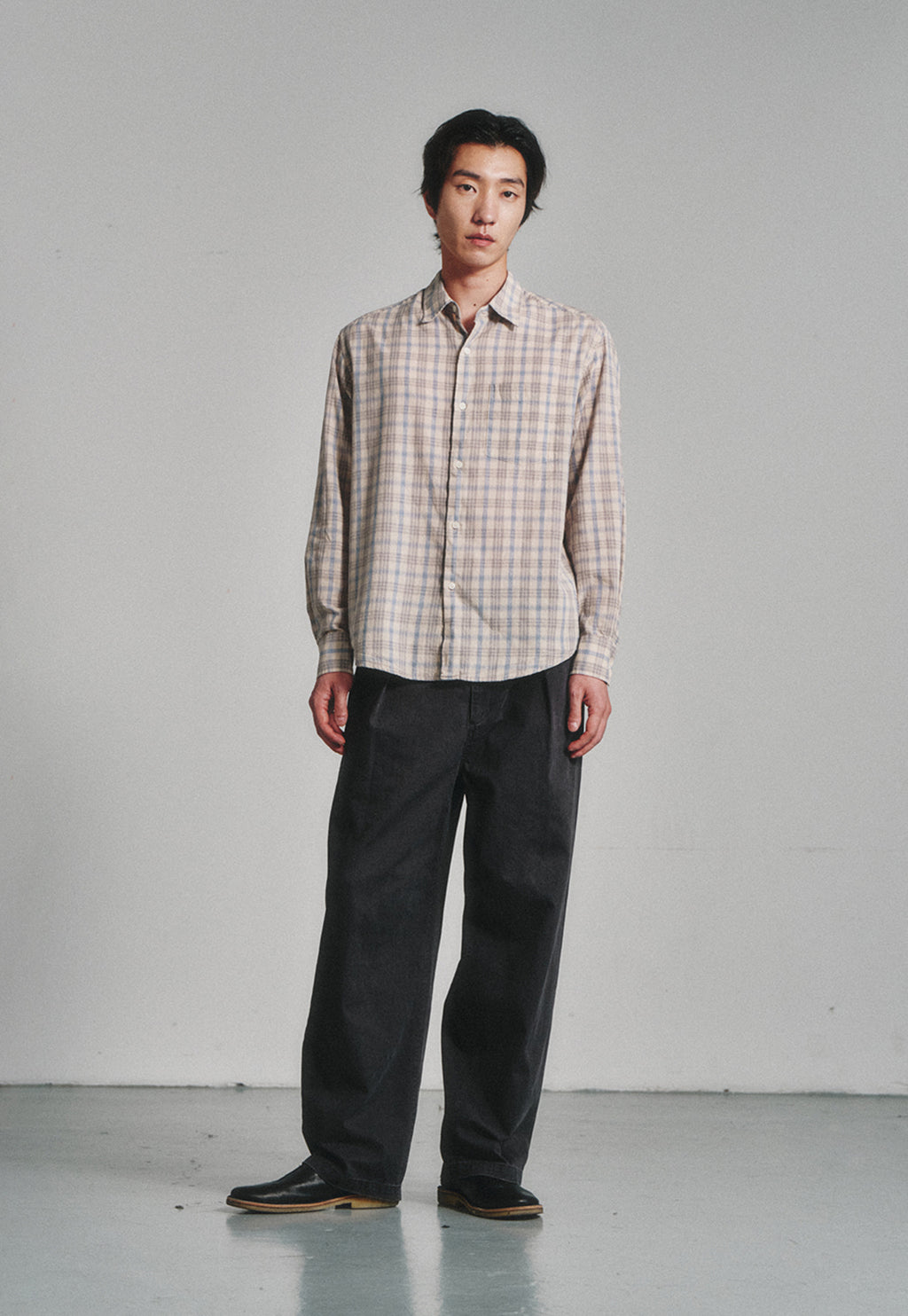 Art if acts - French Check Shirt (Cliff/Blue) product image 2 | TRAB K-Fashion Australia