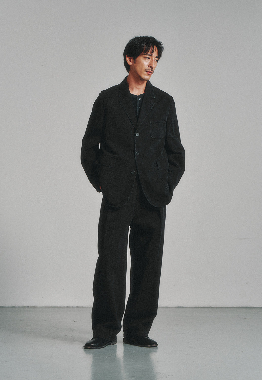 Art if acts - Washed 3 Button Blazer (Faded Black) product image 5 | TRAB K-Fashion Australia