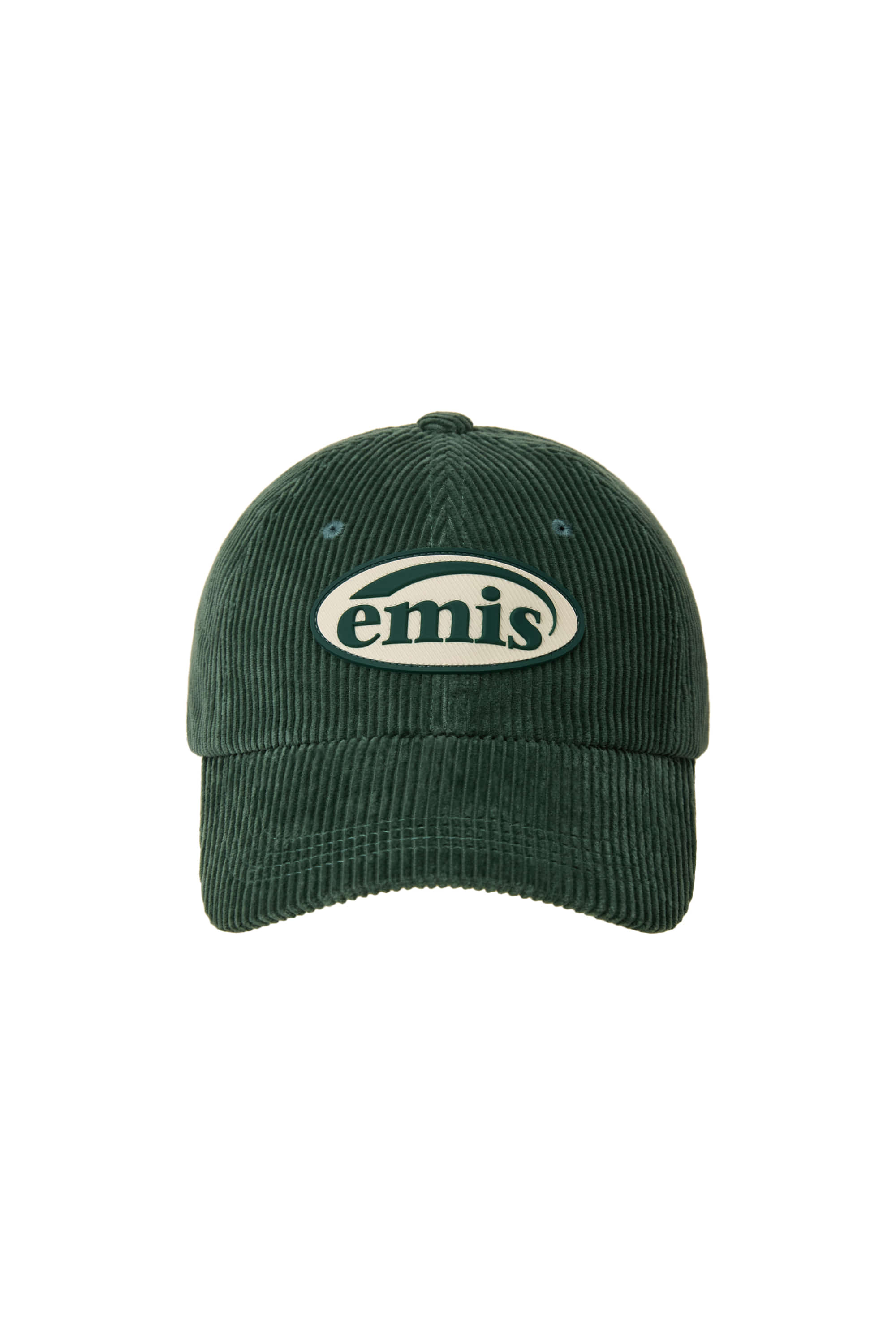 Emis - Rubber Patch Corduroy Ball Cap (Green) product image 1 | TRAB K-Fashion Australia