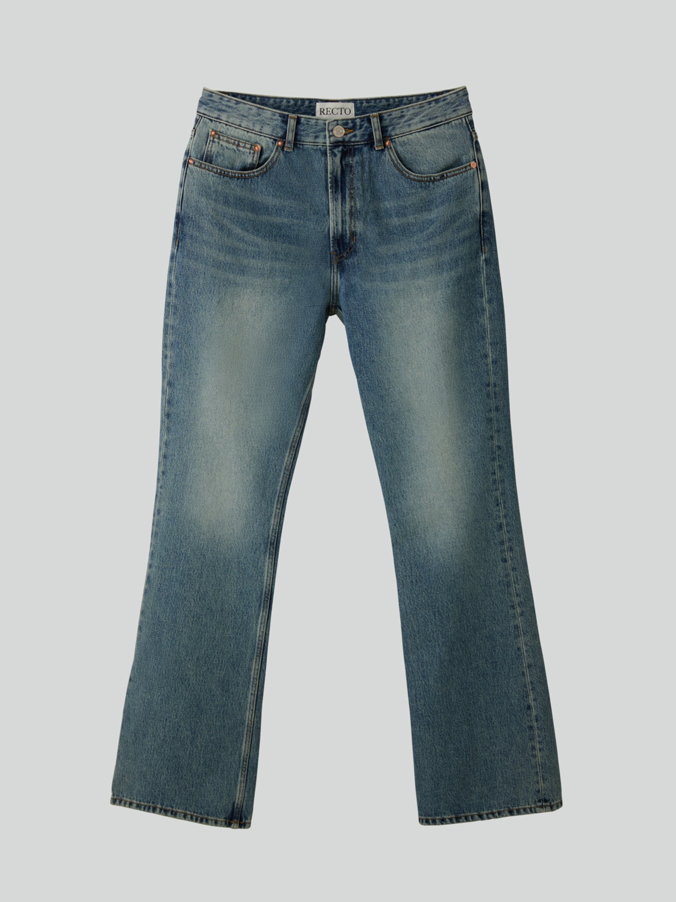 Recto - Flare Denim Pants (Vintage Blue) product image 7 | TRAB K-Fashion Australia