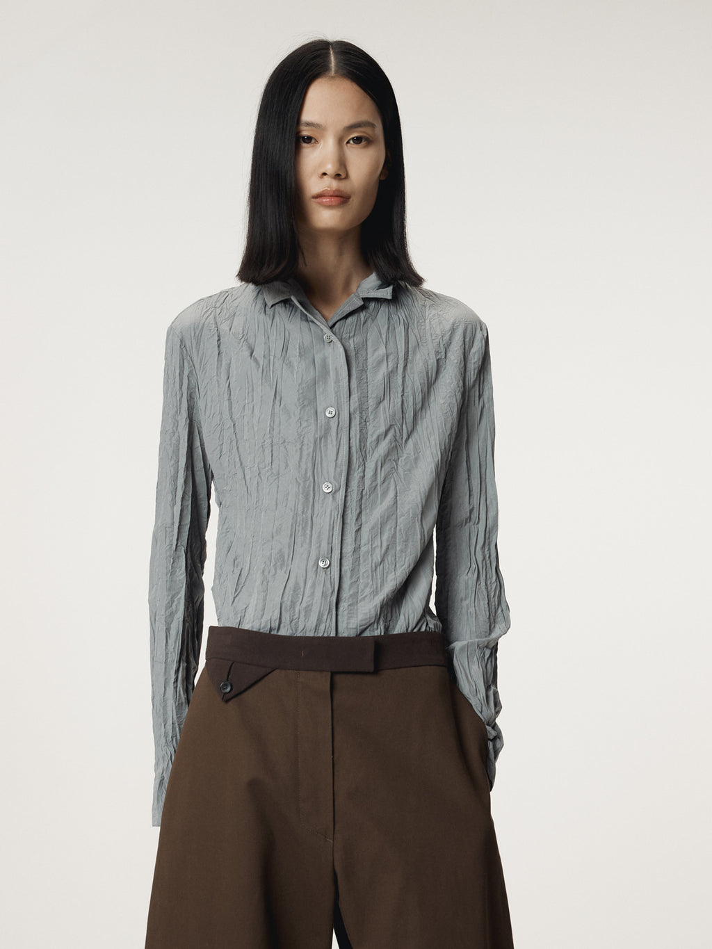Recto - Whole Crease Blouse (Stone Grey) product image 6 | TRAB K-Fashion Australia