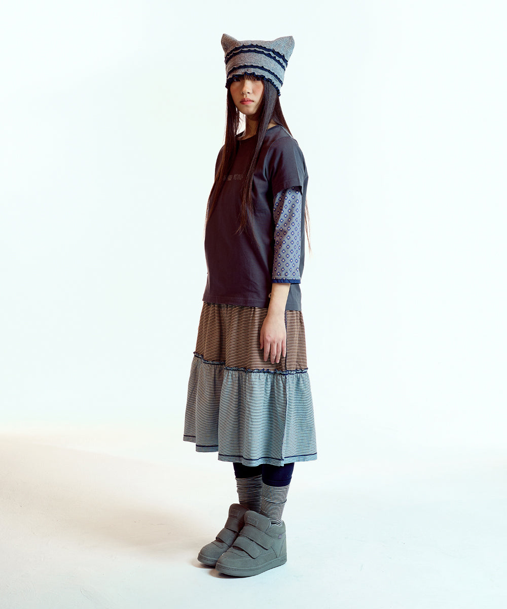 Coyseio - Raw Edge Cat Beanie (Melange Grey) product image 12 | TRAB K-Fashion Australia