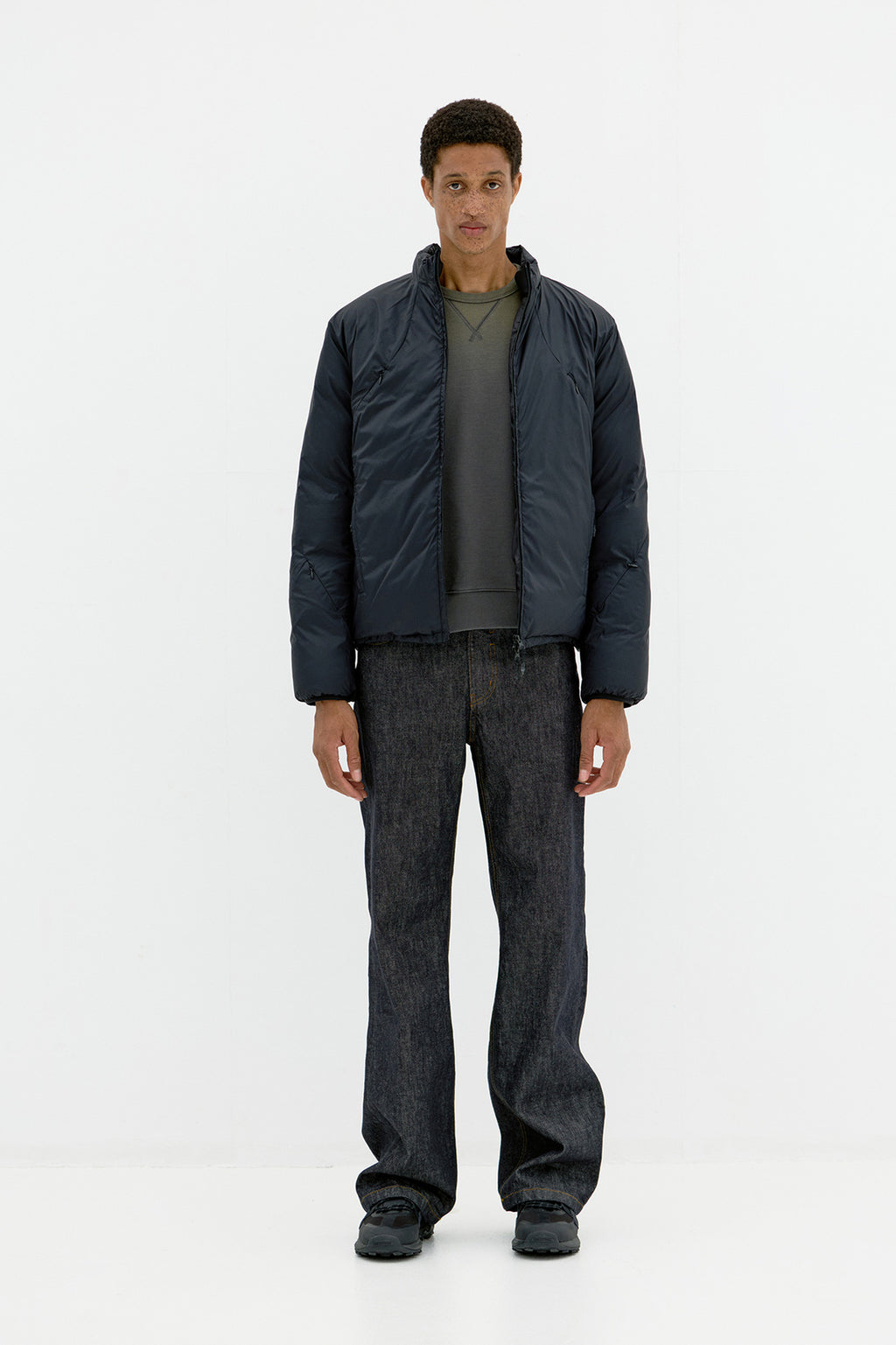 Coor - Multi Zip Light Down Jacket (Black) product image 2 | TRAB K-Fashion Australia