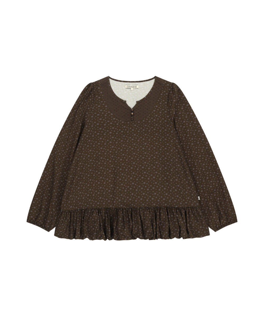Coyseio - Dudu Puff Blouse (Brown) product image 13 | TRAB K-Fashion Australia