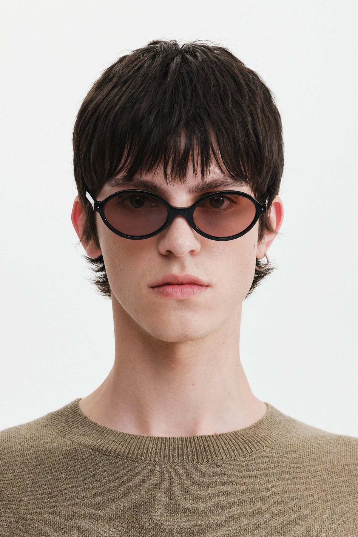 Matin Kim - Matin Narrow Round Sunglasses (Brown) product image 9 | TRAB K-Fashion Australia