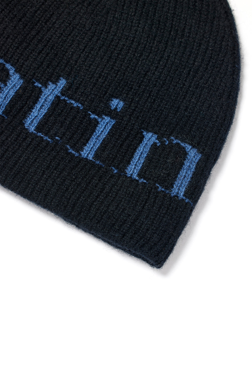 Matin Kim - Logo Jacquard Knit Beanie (Black) product image 3 | TRAB K-Fashion Australia