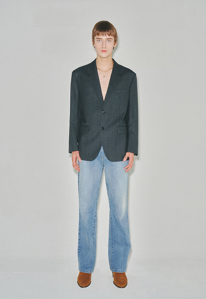 Tonywack - Signature 2-Button Blazer (Charcoal Grey Check) product image 1 | TRAB K-Fashion Australia