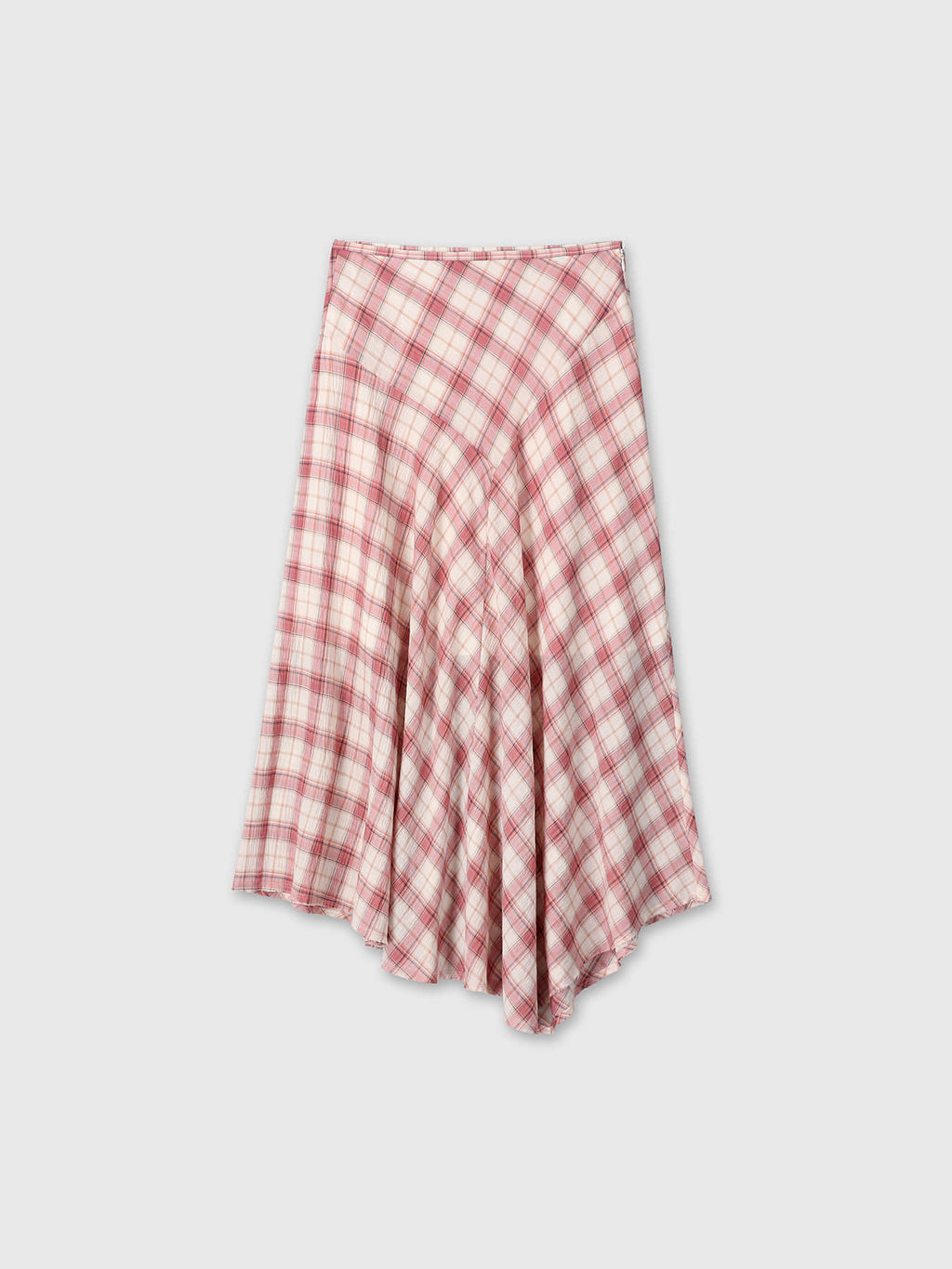 Tonywack - Cotton Check Patchwork Skirt (Pink Check) product image 10 | TRAB K-Fashion Australia