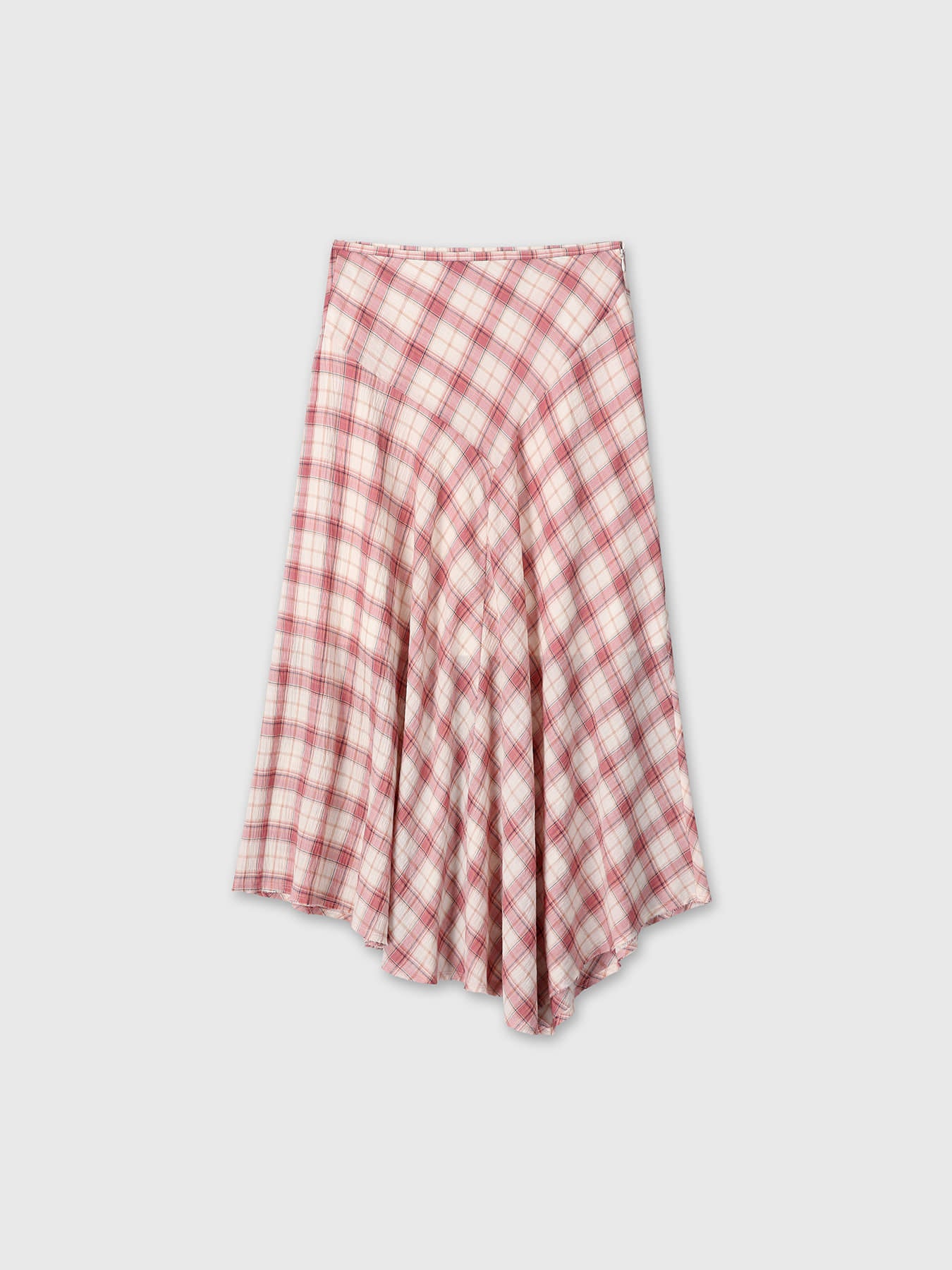 Tonywack - Cotton Check Patchwork Skirt (Pink Check) product image 10 | TRAB K-Fashion Australia