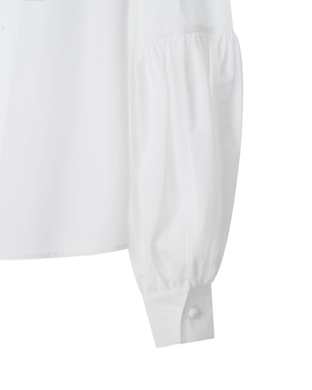 Kimhe Kim - Puff Sleeve Oversized Cotton Shirt (White) product image 5 | TRAB K-Fashion Australia