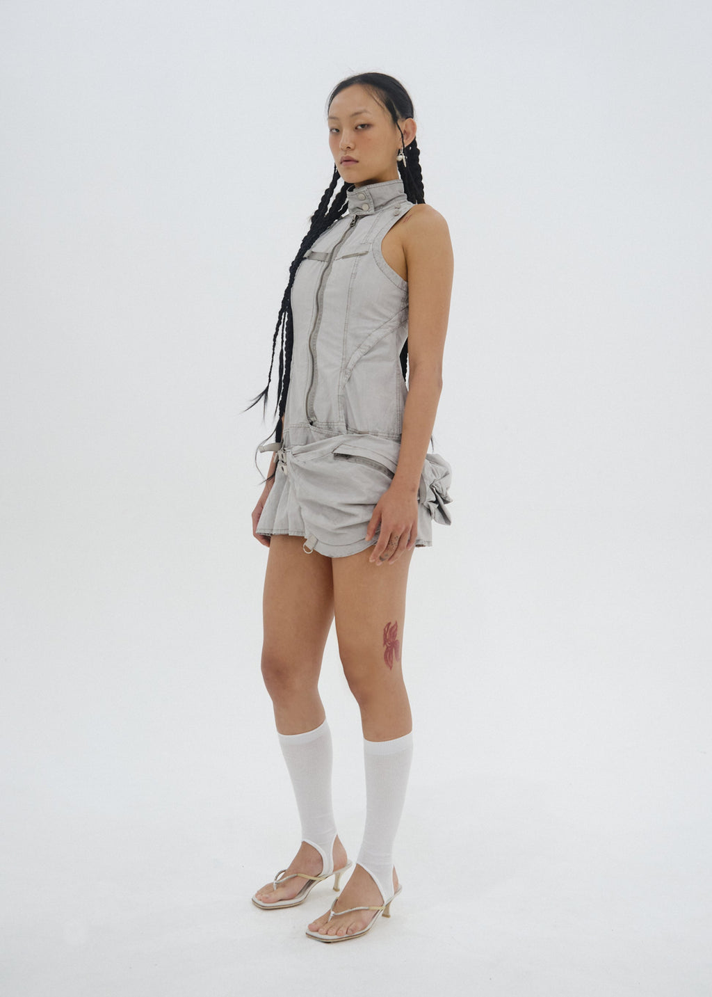 Hyein Seo - Convertible Dress w/ Waist Bag (Moon Grey) product image 5 | TRAB K-Fashion Australia